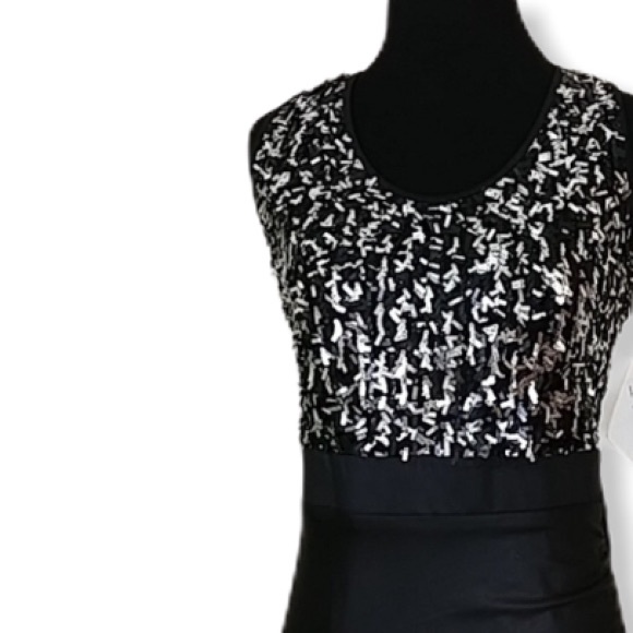 Badgley Mischka Mark And James LBD Cocktail Formal Party Bling Badgley - Picture 10 of 12